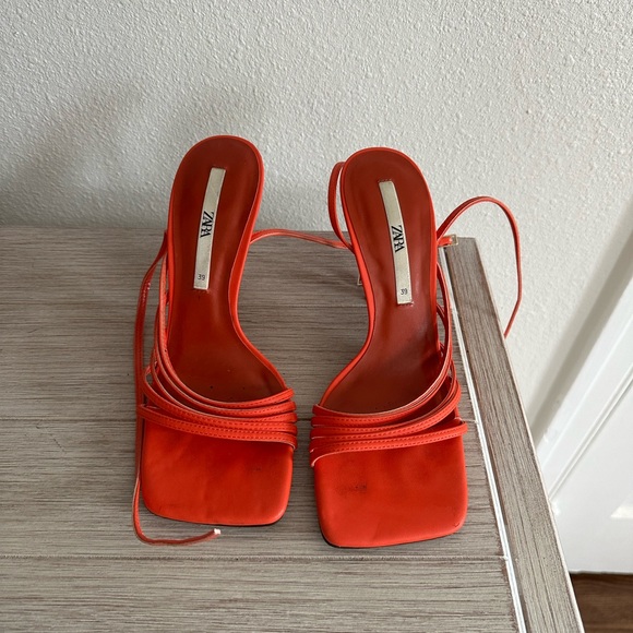 Coral Zara heels - Picture 3 of 4